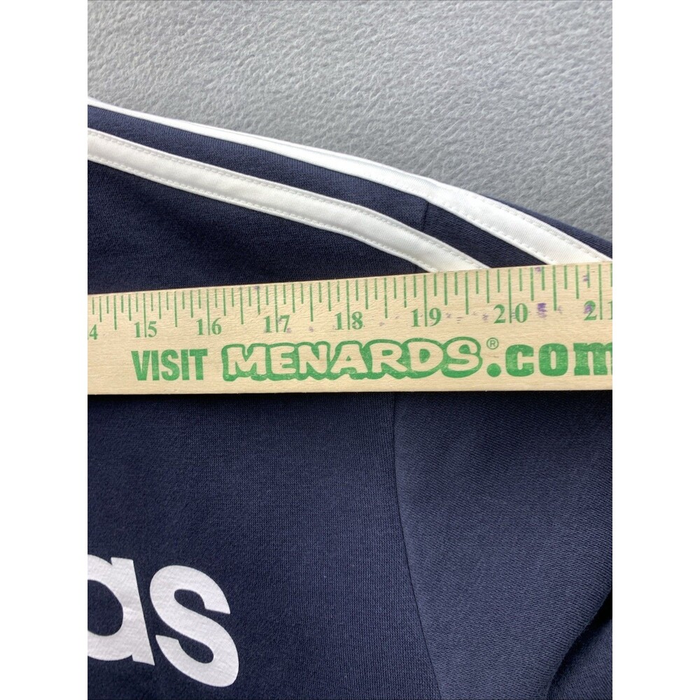Adidas Authentic Athletic Wear Pullover Sweaters Mens Navy Blue Printed Large - Picture 5 of 15